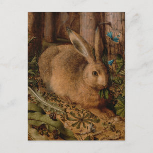 Carte Postale Détail de peinture européenne pour l'année du Lapi