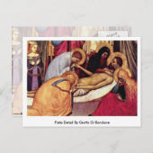 Carte Postale Détail De Pieta Par Giotto Di Bondone (Devant / Derrière)