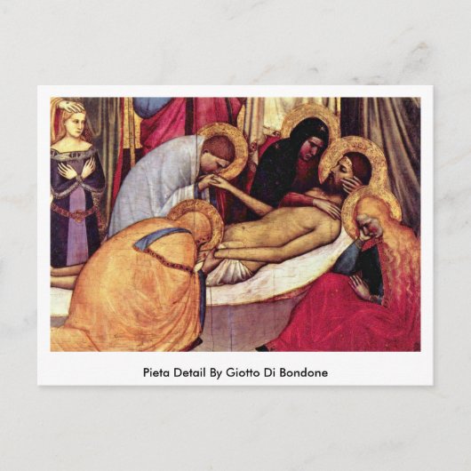 Carte Postale Détail De Pieta Par Giotto Di Bondone (Devant)