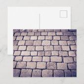 Carte Postale Détail de rue pavée, horizontal (Devant / Derrière)