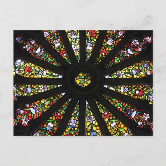 Carte Postale Détail de vitrail (Devant)