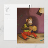 Carte Postale Détail d'enfant coquin (Singe) (Devant / Derrière)