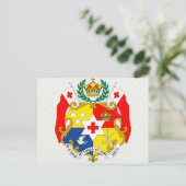 Carte Postale Détail des armoiries des Tonga (Debout devant)