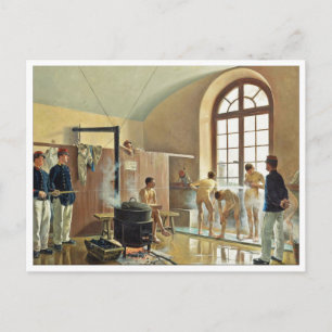 Carte Postale Détail des douches au régiment par Eugene Chaper