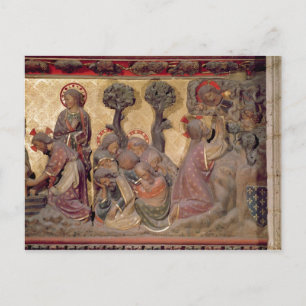 Carte Postale Détail du Christ lavant les pieds des Apôtres