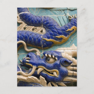 Carte Postale Détail du dragon en céramique sur l'historique Nin