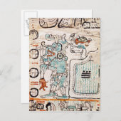 Carte Postale Détail d'un codex maya (Devant / Derrière)