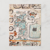 Carte Postale Détail d'un codex maya (Devant)