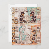 Carte Postale Détail d'un codex maya (Devant / Derrière)