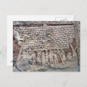 Carte Postale Détail d'une pierre représentant un Viking (Devant / Derrière)