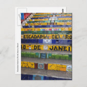 Carte Postale détails des étapes du rio selaron (Devant / Derrière)