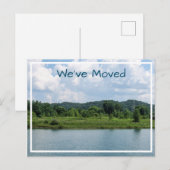 Carte postale d'étang de campagne Nous avons démén (Devant / Derrière)