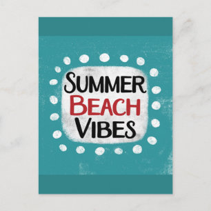 Carte postale d'été ambiance plage