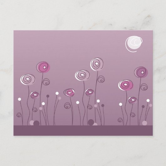 Carte postale d'été pourpre (Devant)