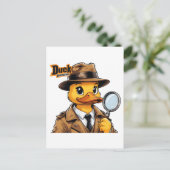 Carte Postale Détecteur de canard dans le manteau de tranchée Br (Debout devant)