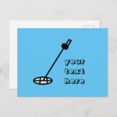 Carte Postale détecteur de métaux (Devant / Derrière)