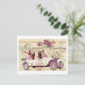 Carte Postale Détecteurs de biplane vintage (Debout devant)