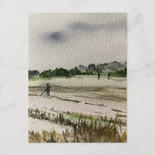 Carte Postale Détection Métal Dans Les Champs (Devant)