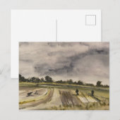 Carte Postale Détection Métal Dans Les Champs 2 (Devant / Derrière)