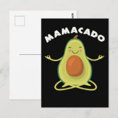 Carte Postale Détendez-vous Avocado Yoga Mère (Devant / Derrière)