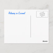 Carte Postale Détente à Cozumel (Dos)