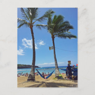 Carte Postale Détente sur une plage d'Hawaï