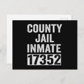 Carte Postale Détenu de prison de comté 17352 Drôle d'Halloween  (Devant / Derrière)