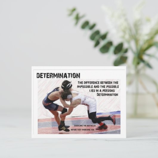 Carte Postale Détermination (Debout devant)