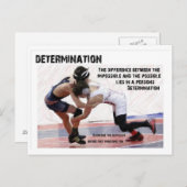 Carte Postale Détermination (Devant / Derrière)