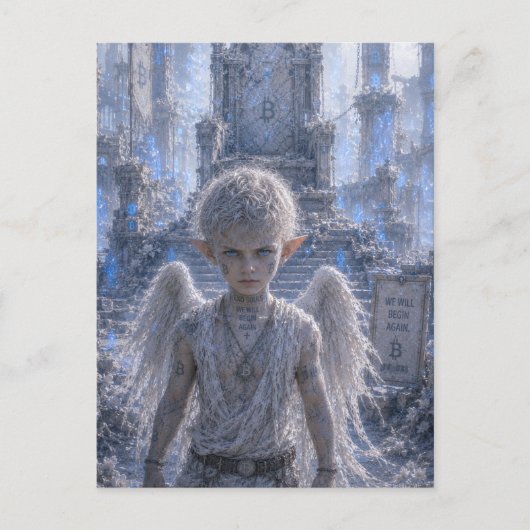 Carte Postale Détermination / Ange / Trône Brisé (Devant)