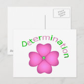 Carte Postale Détermination inspirée des fleurs (Devant / Derrière)