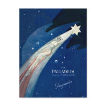 Carte postale d'étoile de Noël