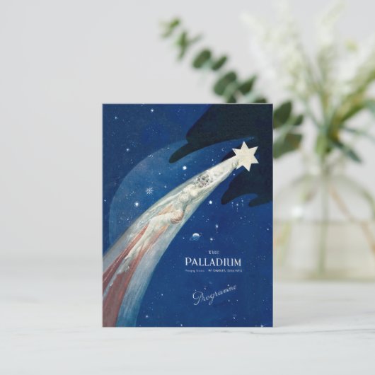 Carte postale d'étoile de Noël (Debout devant)