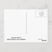 Carte Postale Détour aléatoire (Dos)