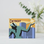 Carte postale Detroit (Debout devant)