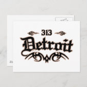 Carte Postale Détroit 313 (Devant / Derrière)