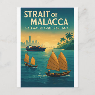 Carte Postale Détroit de Malacca – Porte d'entrée de l'Asie du S
