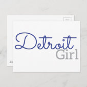 Carte Postale Detroit Girl (Devant / Derrière)