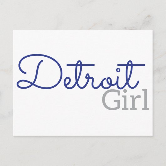 Carte Postale Detroit Girl (Devant)