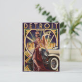 Carte Postale Detroit, Michigan | Ville automobile (Debout devant)