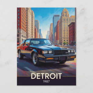 Carte Postale Detroit Motor City Performance 1987 Michigan