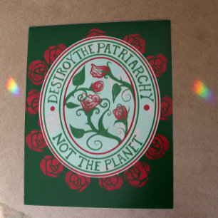 Carte Postale Détruisez le patriarcat et non la planète féminist