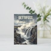 Carte Postale Dettifoss Islande (Debout devant)
