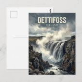 Carte Postale Dettifoss Islande (Devant / Derrière)