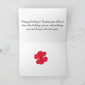 Carte postale Deuteronomy 31 Flower n'ont pas peur (Intérieur)