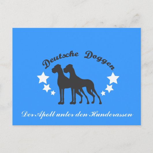 Carte Postale Deutsche Doggen (Devant)