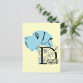 Carte Postale Deutsche Doggen Kopf D Texte (Debout devant)