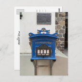 Carte Postale Deutsche Post (poste allemand) - Bleu (Devant / Derrière)