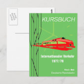 Carte Postale Deutsche Reichsbahn Kursbuchdesign (Devant / Derrière)
