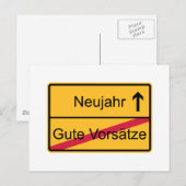 Carte Postale Deutsches Ortsschild (Devant / Derrière)